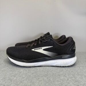Brooks Ghost 16 Mens Shoes Size 11.5 Wide Fit Black Running Sneakers 1104182E090